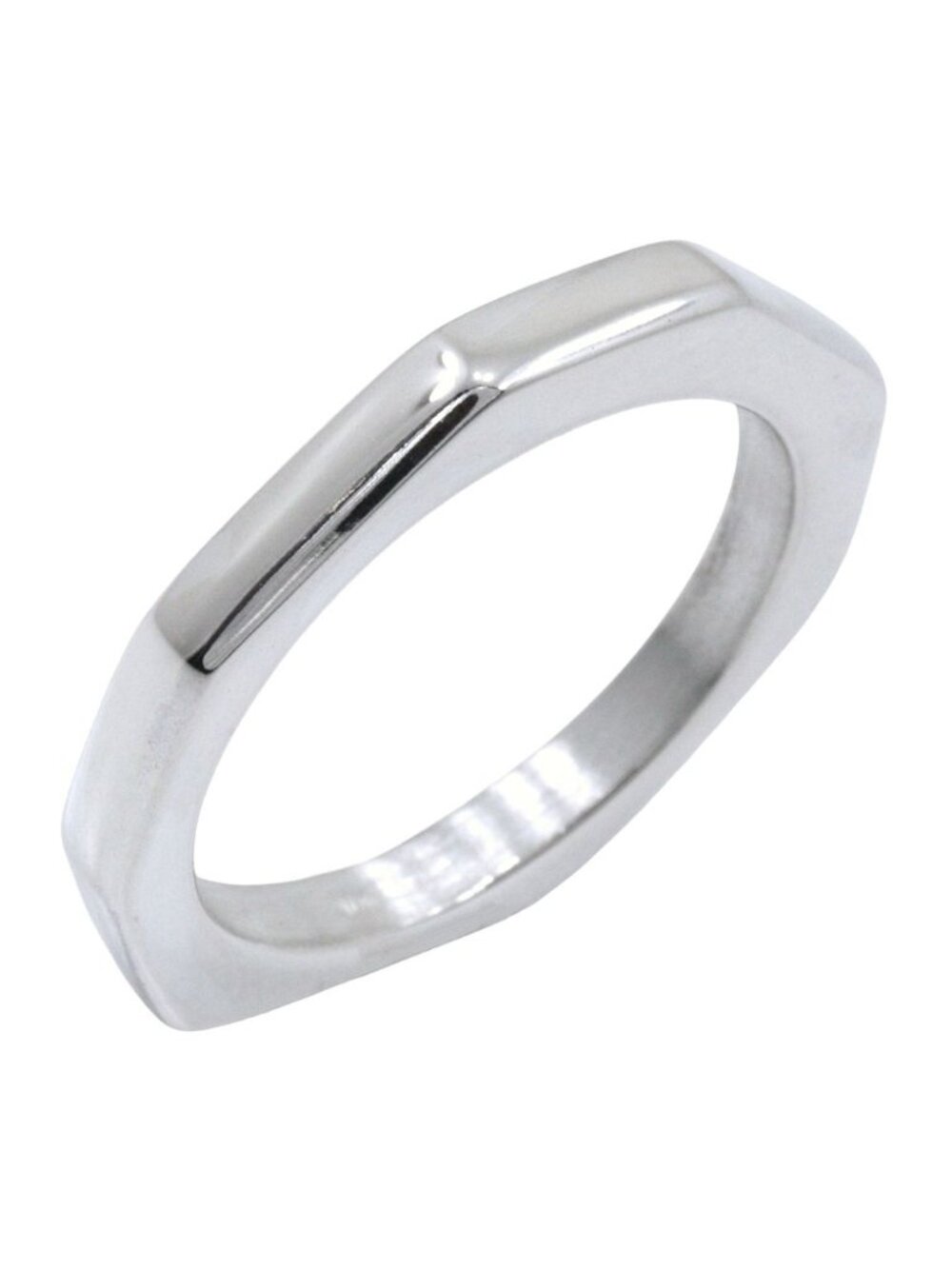 Gucci Octagon 925 Sterling Silver Ring